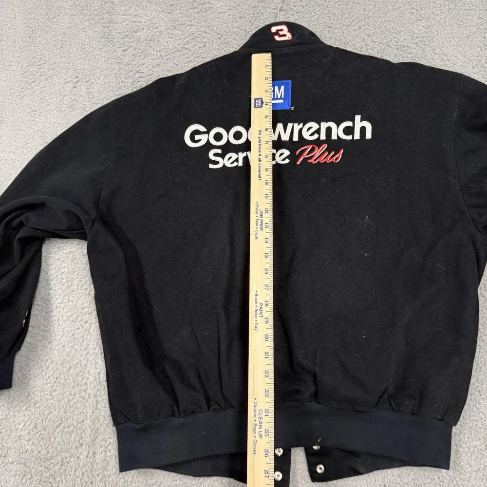 Vintage Dale Earnhardt Goodwrench Service Jacket Mens XL Black NASCAR Chase